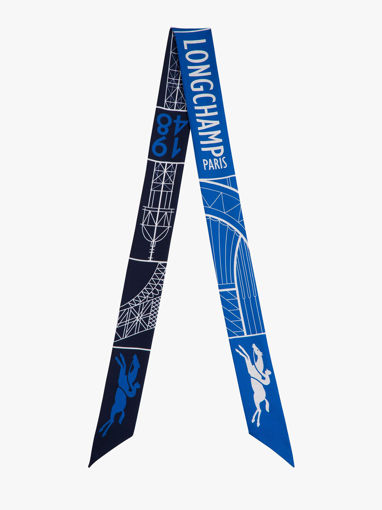 Longchamp Soie gots Foulard Oranje